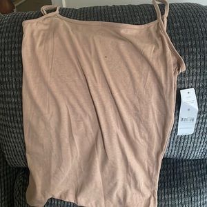 tan colored tank top